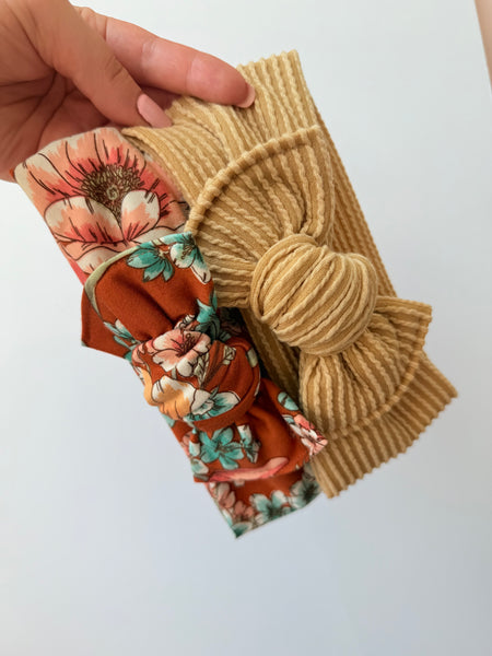 Muted Mustard - Bow Headband