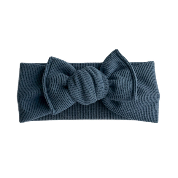 Denim Cashmere Waffle - Headwrap