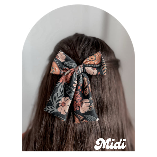 Dark Boho Floral - Ellie Bows