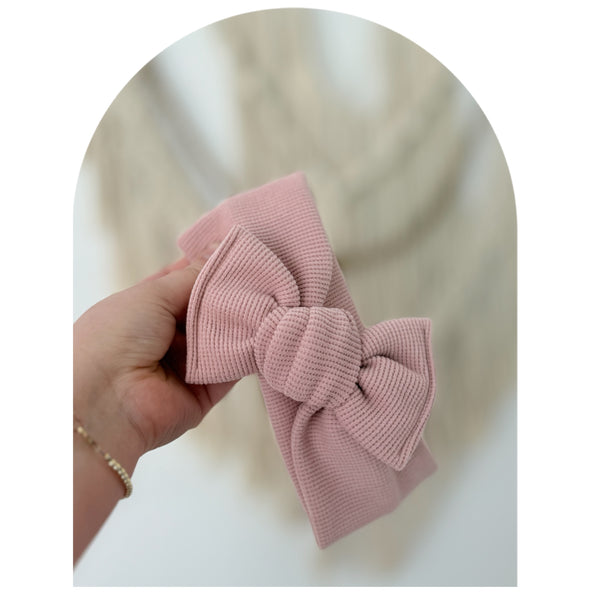 Vintage Blush Cashmere Waffle - Headband