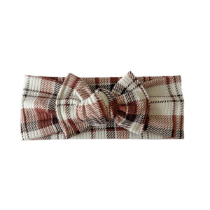 Fall Plaid - Bow Headband