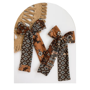 Brown Patchwork - Ellie Bows