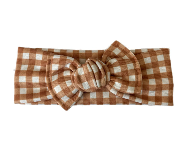 Pumpkin Gingham - Headwrap