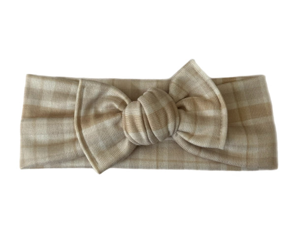 Oat Plaid - Headwrap