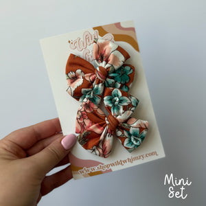 Rust Floral - Ellie Bows
