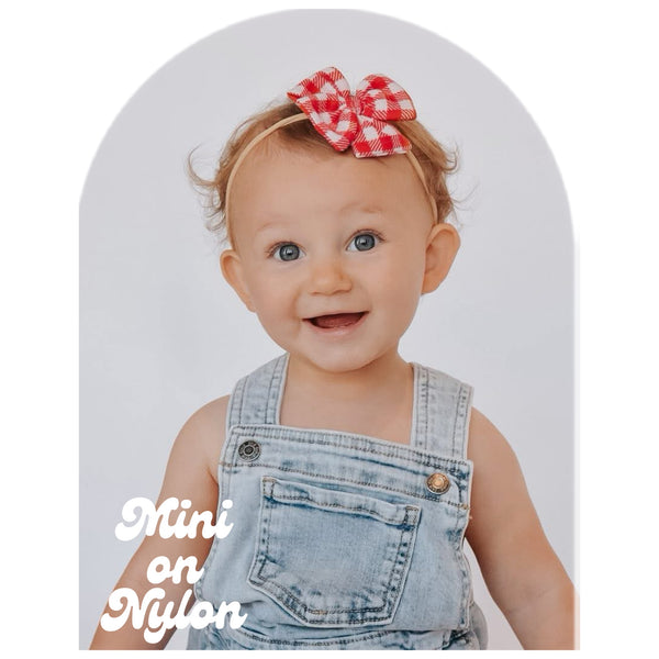 Red Gingham - Ellie Bows