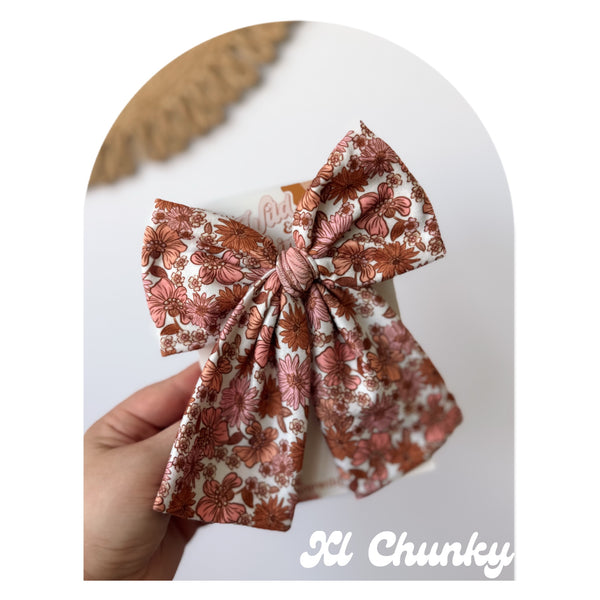 Girly Fall Floral- Ellie Bows