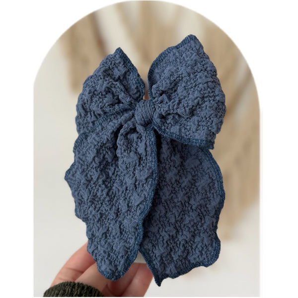 Denim Bubble - Grace Bow