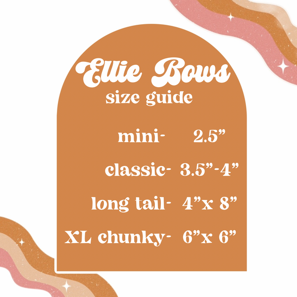 Rust Floral - Ellie Bows