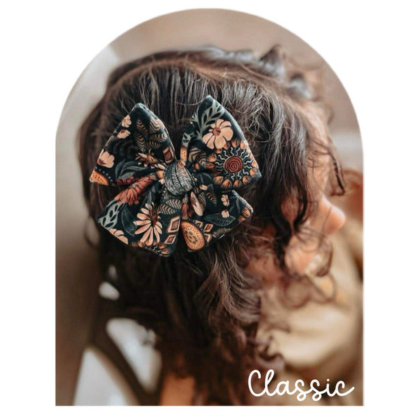 Dark Boho Floral - Ellie Bows