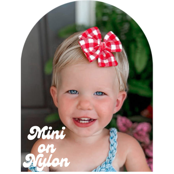 Red Gingham - Ellie Bows