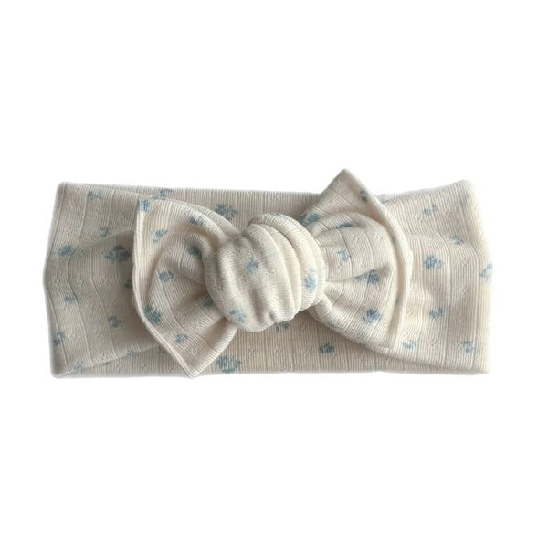 Dainty Blue Blue Flowers - Headwrap