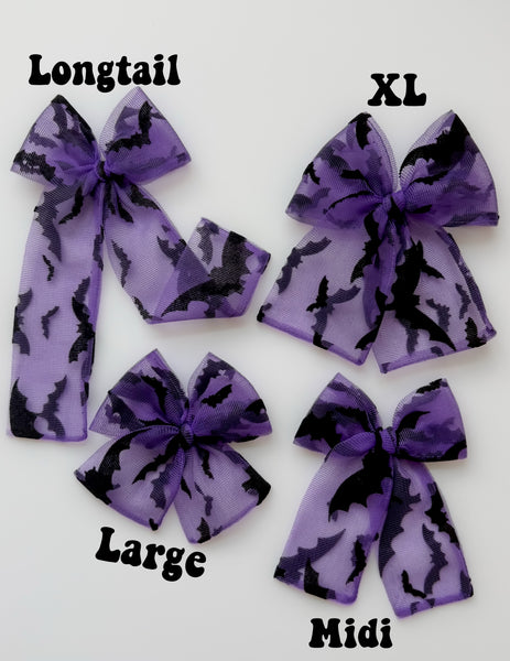 Purple Bats - Ellie Bows