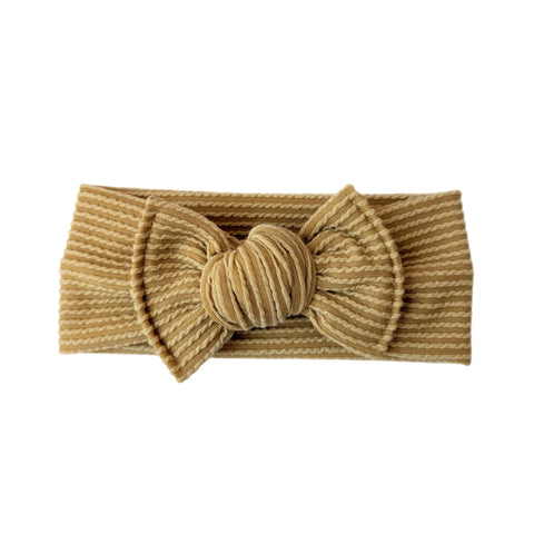 Muted Mustard - Bow Headband