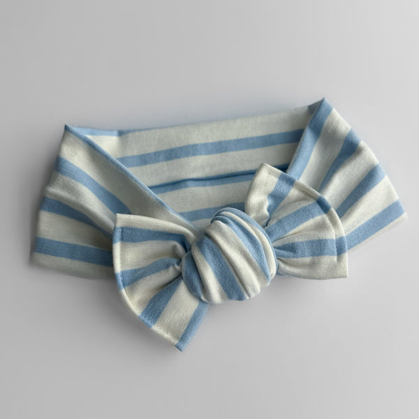 Blue Stripes- Headwrap