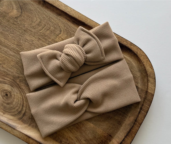 Fawn Cashmere Waffle - Headwrap