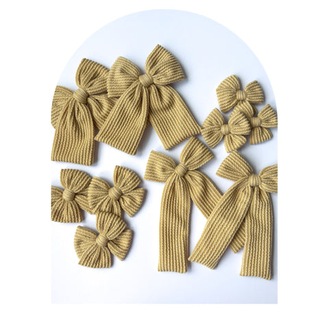 Muted Mustard - Ellie Bows