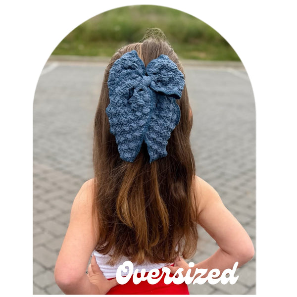 Denim Bubble - Grace Bow