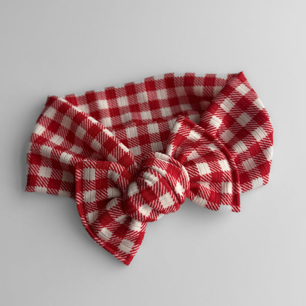 Red Gingham - Headwrap